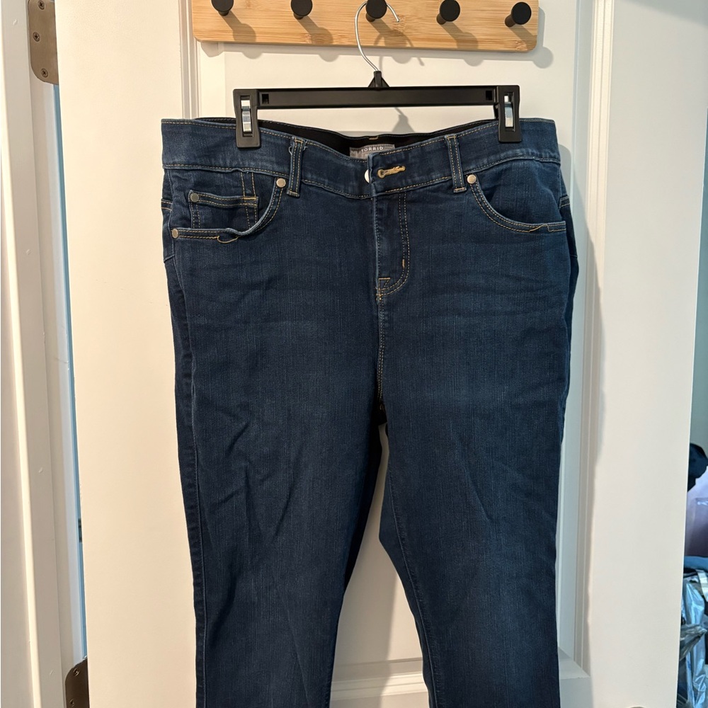 Torrid Dark Blue Skinny Jeans